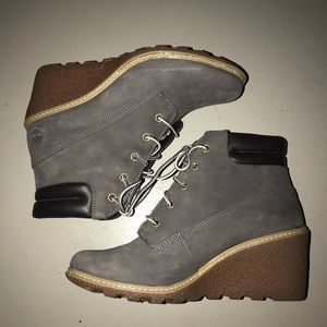 Timberland wedge heel ankle boots